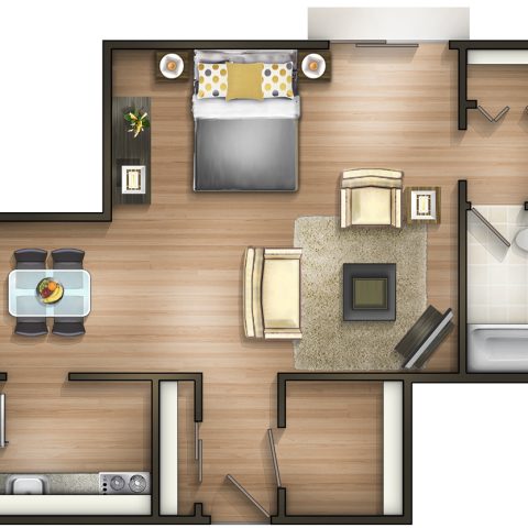 The Studio floor plan